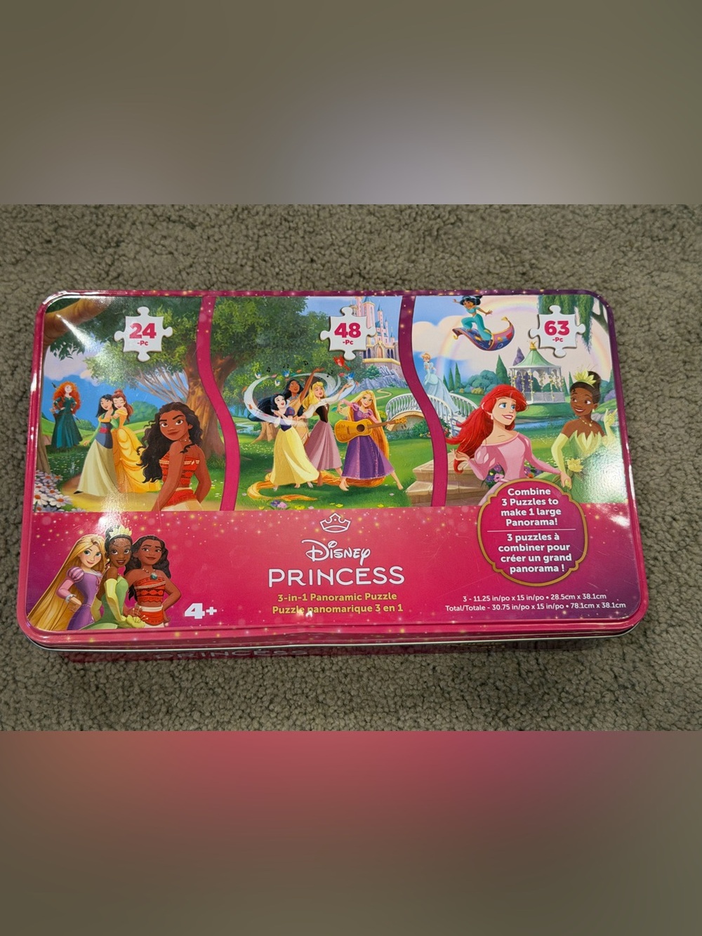 Disney Princess 3-in-1 Panoramic Puzzle